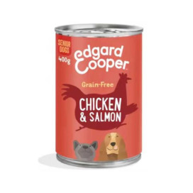 Edgard and Cooper Pollo y Salmon lata (400g) Senior Comida húmeda para Perros Patitas&co
