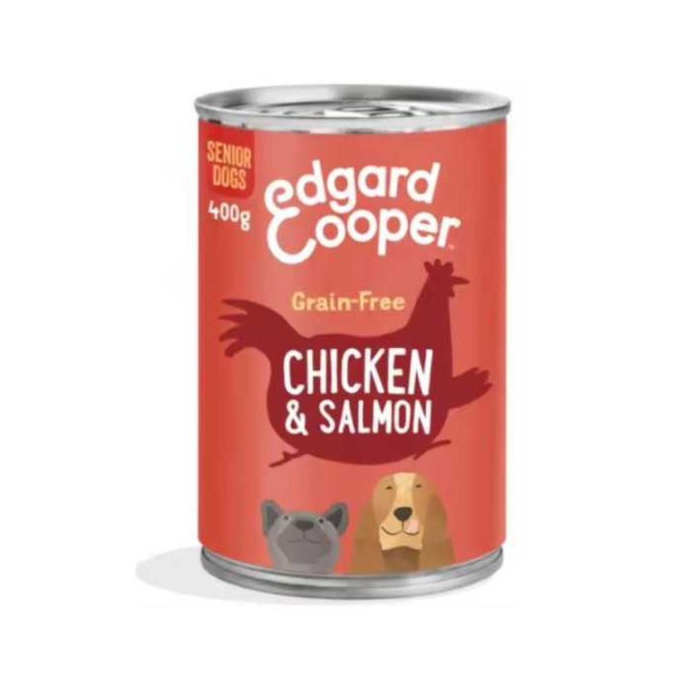 Edgard and Cooper Pollo y Salmon lata (400g) Senior Comida húmeda para Perros Patitas&co Edgard and Cooper Pollo y Salmon lata (400g) Senior Comida húmeda para Perros Patitas&co