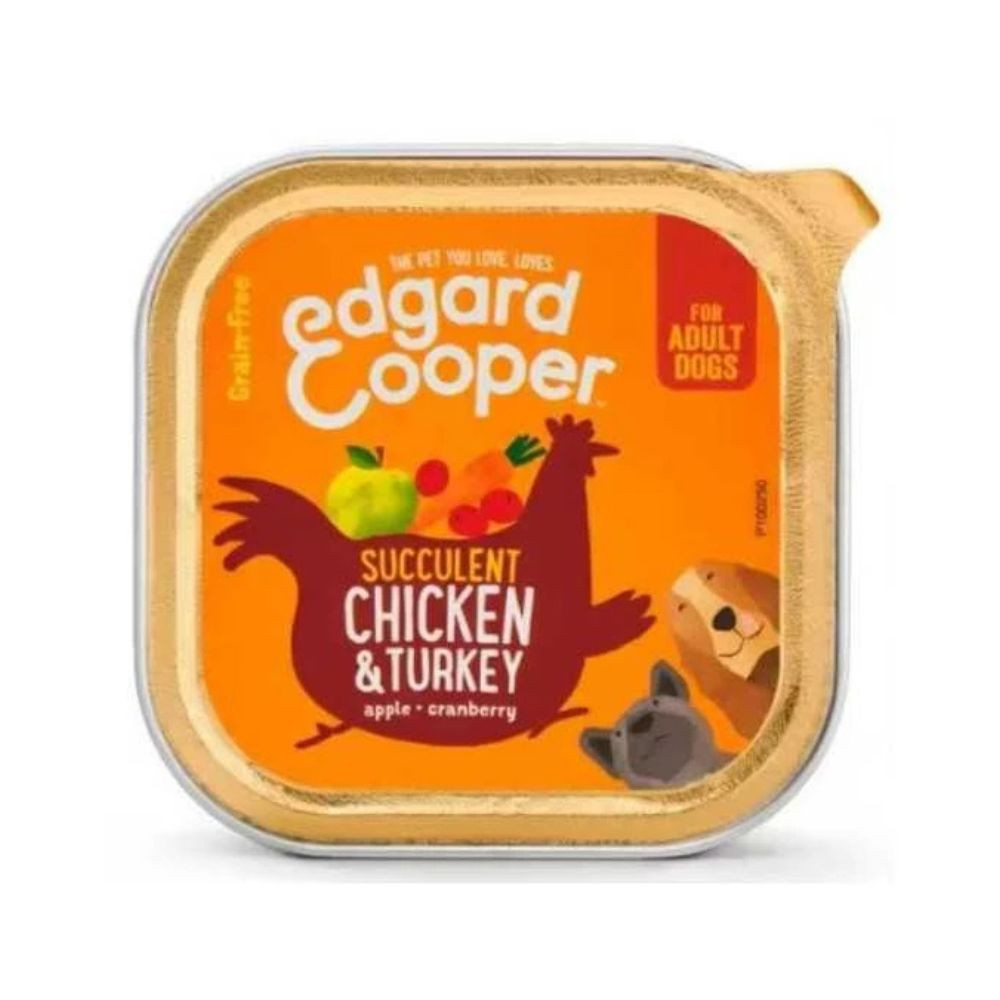 Edgard and Cooper Pollo y Pavo (150g) Comida Humeda Perros Comida húmeda Perros Patitas&co Edgard and Cooper Pollo y Pavo (150g) Comida Humeda Perros Comida húmeda Perros Patitas&co