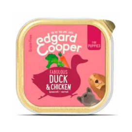 Edgard and Cooper Pato y Pollo Cachorro (150g) Comida Humeda Comida húmeda para Perros Patitas&co