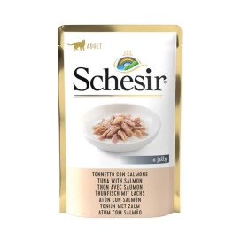 Schesir Sobre Atun con Salmon en Gelatina para Gato Comida húmeda para gatos Patitas&co