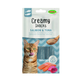 Bubimex Snack Cremoso Salmon y Atun para Gato Comida húmeda para gatos Patitas&co