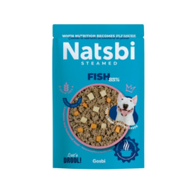 Natsbi Steamed Fish Comida Natural Cocinada Perro Patitas&co Patitas&co