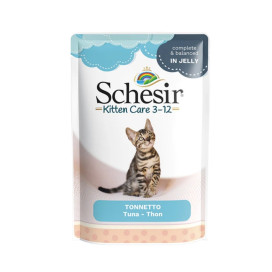 Schesir Sobre Kitten Atun en Gelatina para Gatito Comida húmeda para gatos Patitas&co