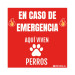 Pegatina de Emergencia - Aqui Viven Perros