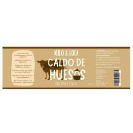 Milo y Lola Caldo de Huesos de Ternera Caldos y Toppers para Perros Patitas&co Milo y Lola Caldo de Huesos de Ternera Caldos y Toppers para Perros Patitas&co