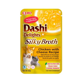 Silky Broth Caldo con Pollo y Queso Caldo para gatos Patitas&co