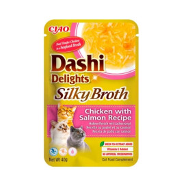 Silky Broth Caldo con Pollo y Salmon Caldo para gatos Patitas&co