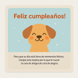 ¡Feliz cumple, peludito!
