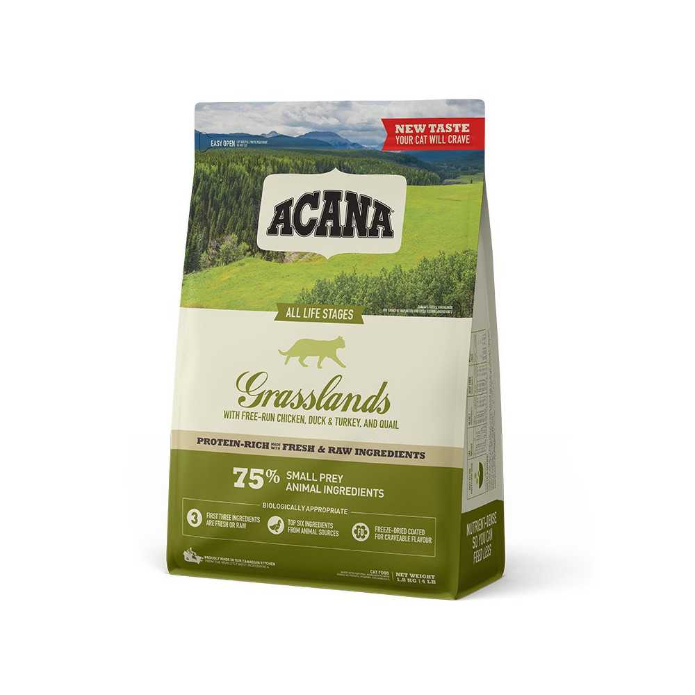 Acana Grasslands Pienso Natural Gatos sin cereales Pienso para gatos Patitas&co Acana Grasslands Pienso Natural Gatos sin cereales Pienso para gatos Patitas&co