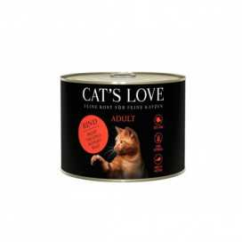 Cats Love Ternera comida humeda natural lata (200g) Comida húmeda para gatos Patitas&co