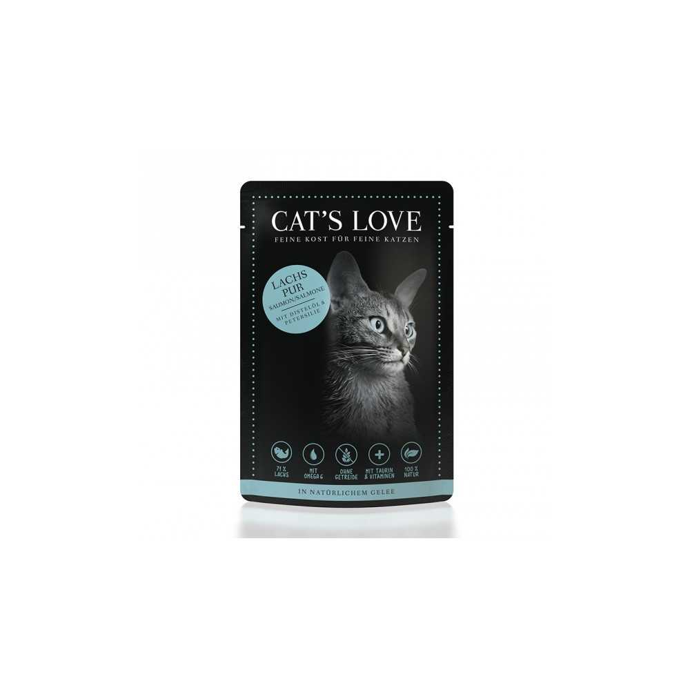 Cats Love Salmon comida humeda natural (85g) Comida húmeda para gatos Patitas&co Cats Love Salmon comida humeda natural (85g) Comida húmeda para gatos Patitas&co