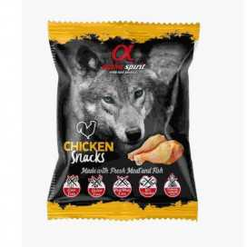 Alpha Spirit Snacks de Pollo para Perros 50g Snacks Saludables para Perros Patitas&co