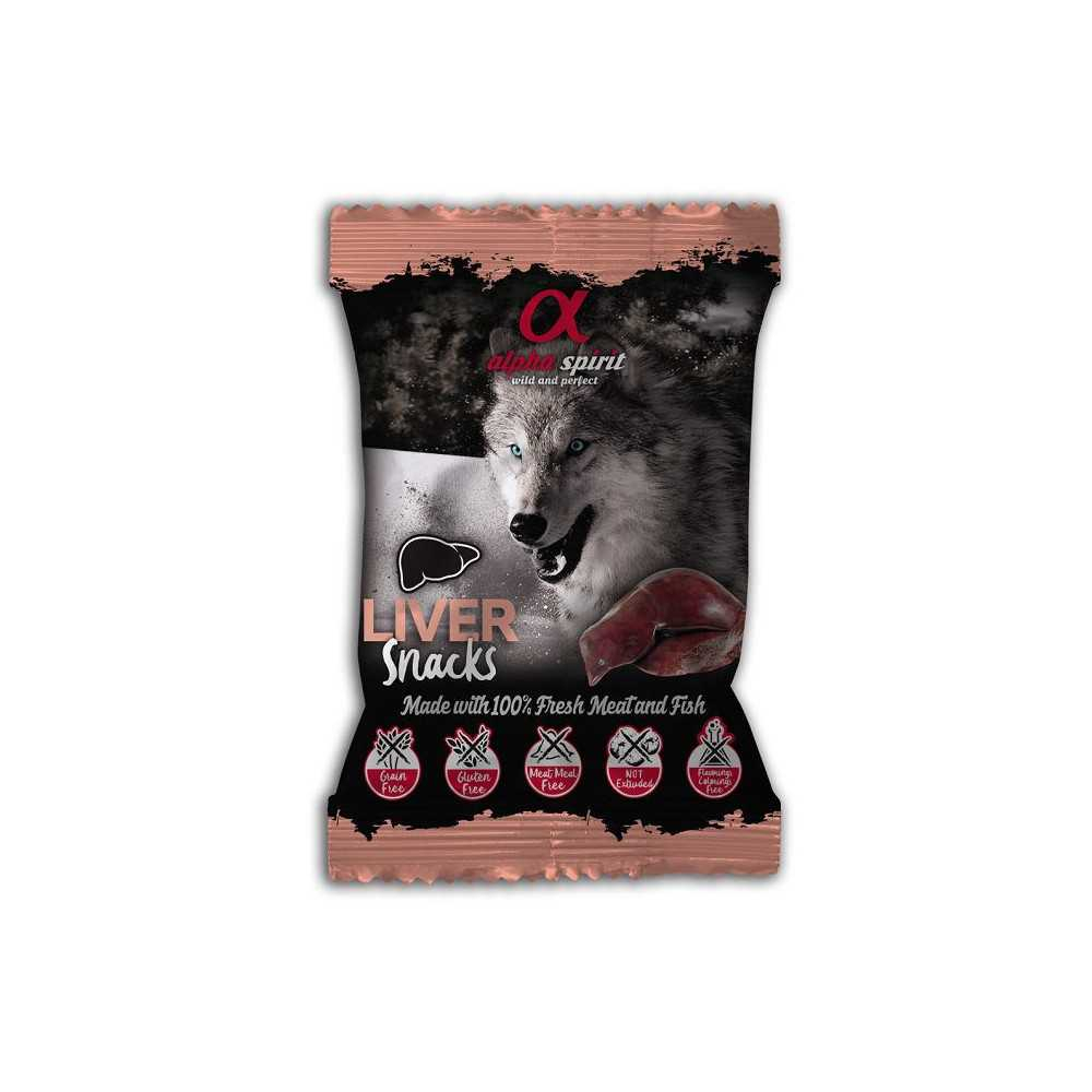 Alpha Spirit Snack Higado de Cerdo y pollo (50g) Perros Snacks Saludables para Perros Patitas&co Alpha Spirit Snack Higado de Cerdo y pollo (50g) Perros Snacks Saludables para Perros Patitas&co