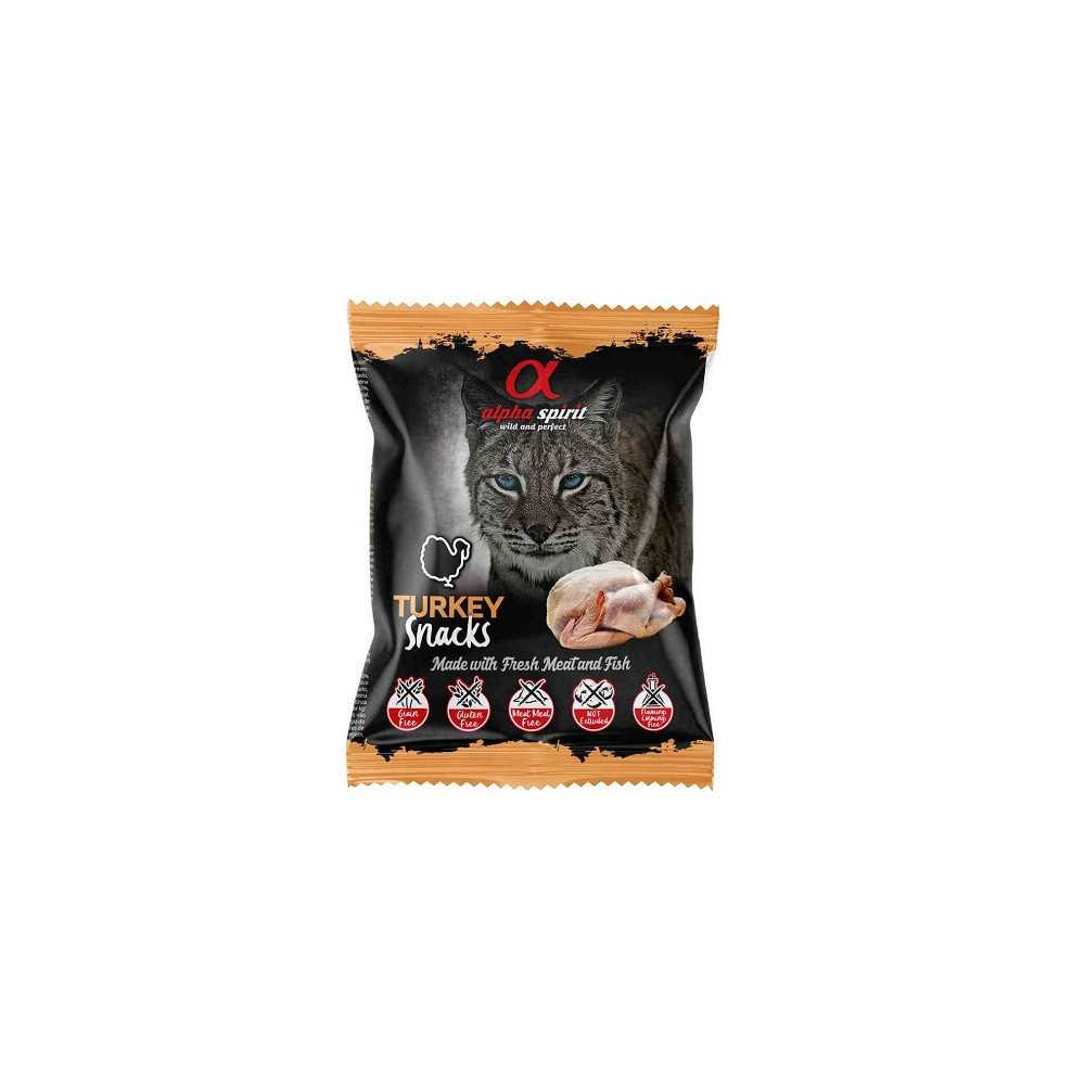 Alpha Spirit Gato Snacks de Pavo 50g Gato Snacks Patitas&co Alpha Spirit Gato Snacks de Pavo 50g Gato Snacks Patitas&co