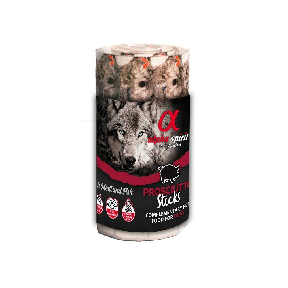 Alpha Spirit Snack ristra Prosciutto (16 barritas) perro Snacks Saludables para Perros Patitas&co Alpha Spirit Snack ristra Prosciutto (16 barritas) perro Snacks Saludables para Perros Patitas&co
