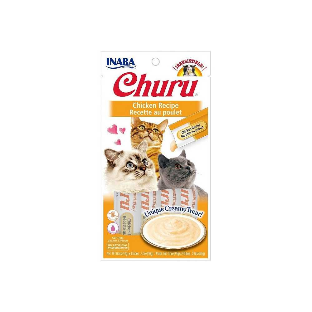 Churu Snack Natural Sabor Pollo (4x14g) Gatos Snacks para Gatos Patitas&co Churu Snack Natural Sabor Pollo (4x14g) Gatos Snacks para Gatos Patitas&co