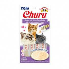 Churu Snack Natural Pollo con Gambas (4x14g) Gatos Snacks Patitas&co