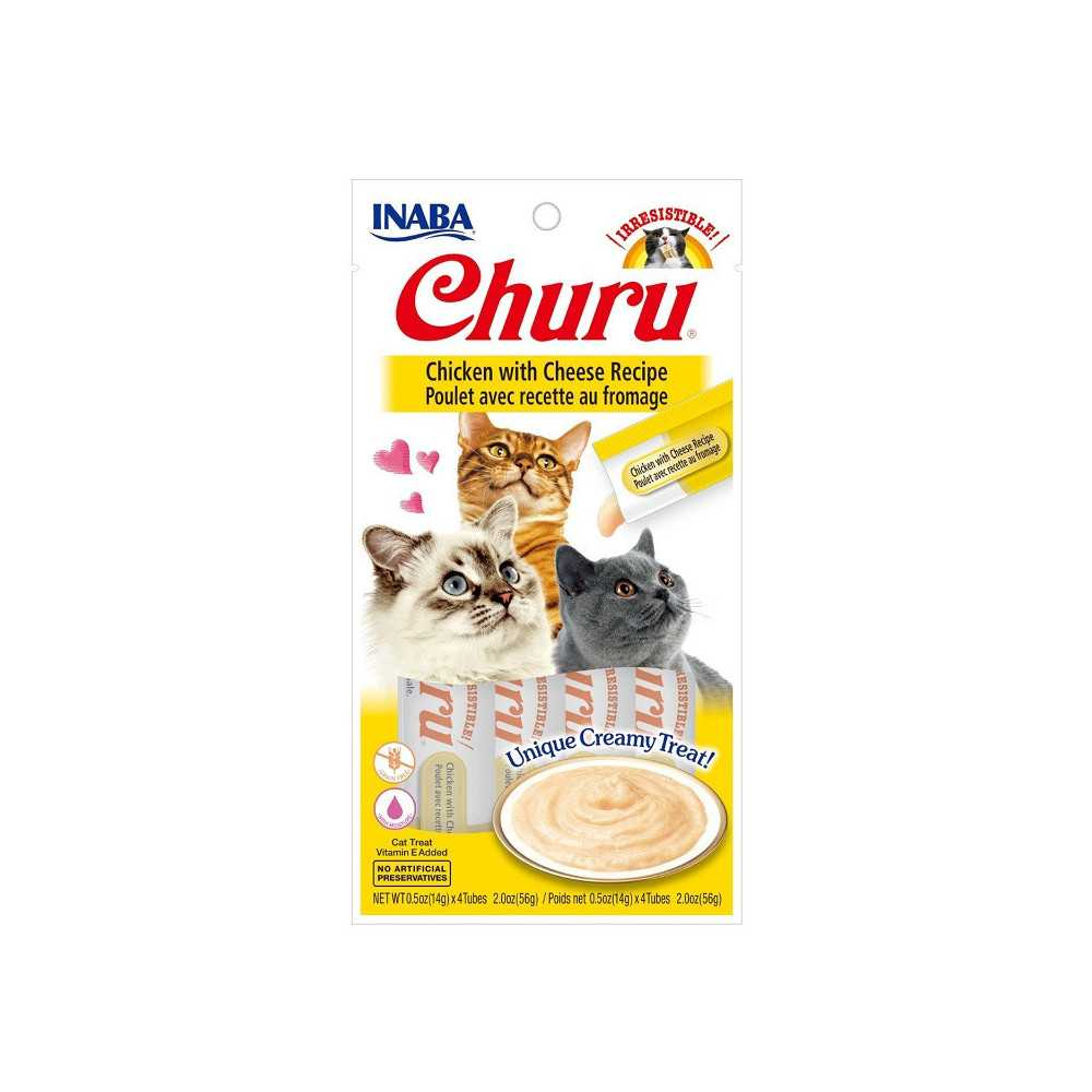 Churu Snack Natural Pollo con Queso (4x14g) Gatos Snacks para Gatos Patitas&co Churu Snack Natural Pollo con Queso (4x14g) Gatos Snacks para Gatos Patitas&co