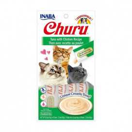 Churu Snack Natural Atún con Pollo (4x14g) Gatos Snacks Patitas&co