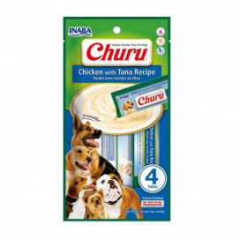 Churu Snack Natural Pollo con Atún (4x14g) Perros Snacks Saludables para Perros Patitas&co