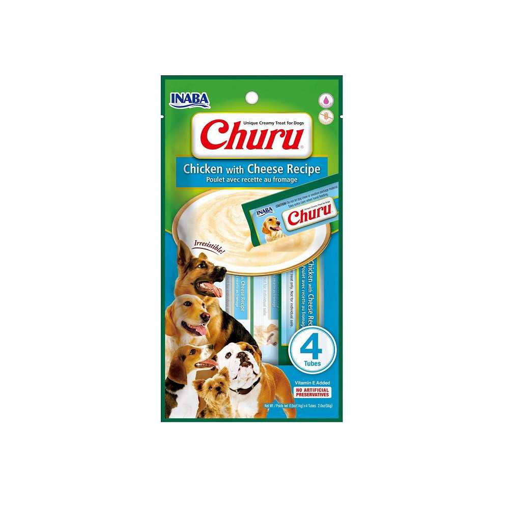 Churu Snack Natural Pollo con Queso (4x14g) Perros Snacks Saludables para Perros Patitas&co Churu Snack Natural Pollo con Queso (4x14g) Perros Snacks Saludables para Perros Patitas&co