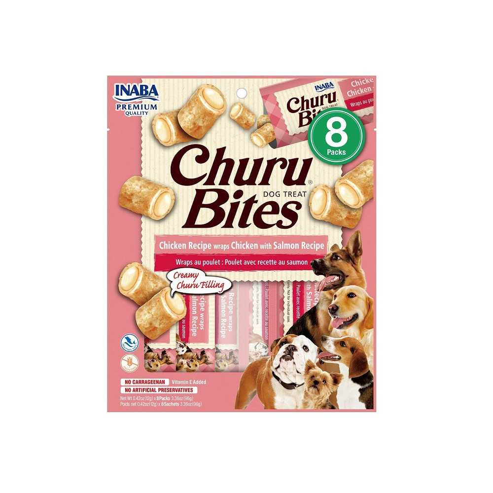 Churu Snack Bites de Pollo con Salmón (8x12g) Perros Snacks Saludables para Perros Patitas&co Churu Snack Bites de Pollo con Salmón (8x12g) Perros Snacks Saludables para Perros Patitas&co