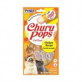 Churu Snack Pops Pollo Snacks Natuarles (4x15g) Gatos Snacks para Gatos Patitas&co