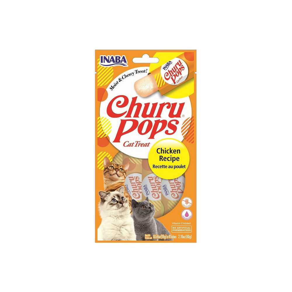 Churu Snack Pops Pollo Snacks Natuarles (4x15g) Gatos Snacks para Gatos Patitas&co Churu Snack Pops Pollo Snacks Natuarles (4x15g) Gatos Snacks para Gatos Patitas&co