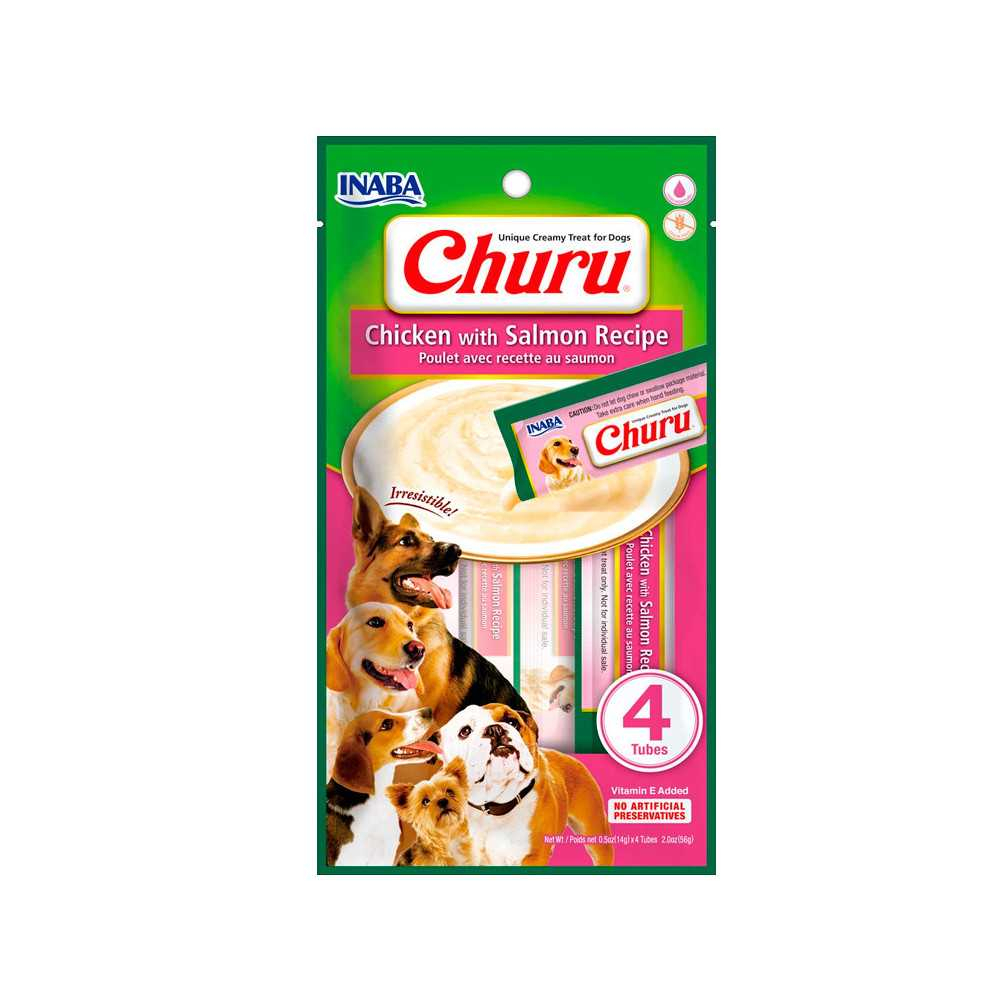 Churu Snack Pollo con Salmón (4x14g) Perros Snacks Saludables para Perros Patitas&co Churu Snack Pollo con Salmón (4x14g) Perros Snacks Saludables para Perros Patitas&co