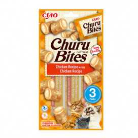Churu Snack Bites Pollo (3x10g) Gatos Snacks para Gatos Patitas&co