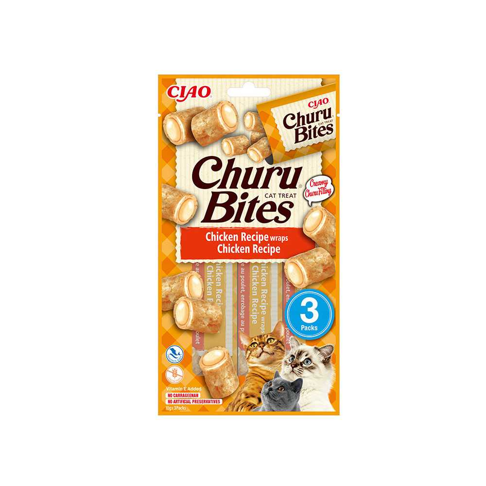 Churu Snack Bites Pollo (3x10g) Gatos Snacks para Gatos Patitas&co Churu Snack Bites Pollo (3x10g) Gatos Snacks para Gatos Patitas&co