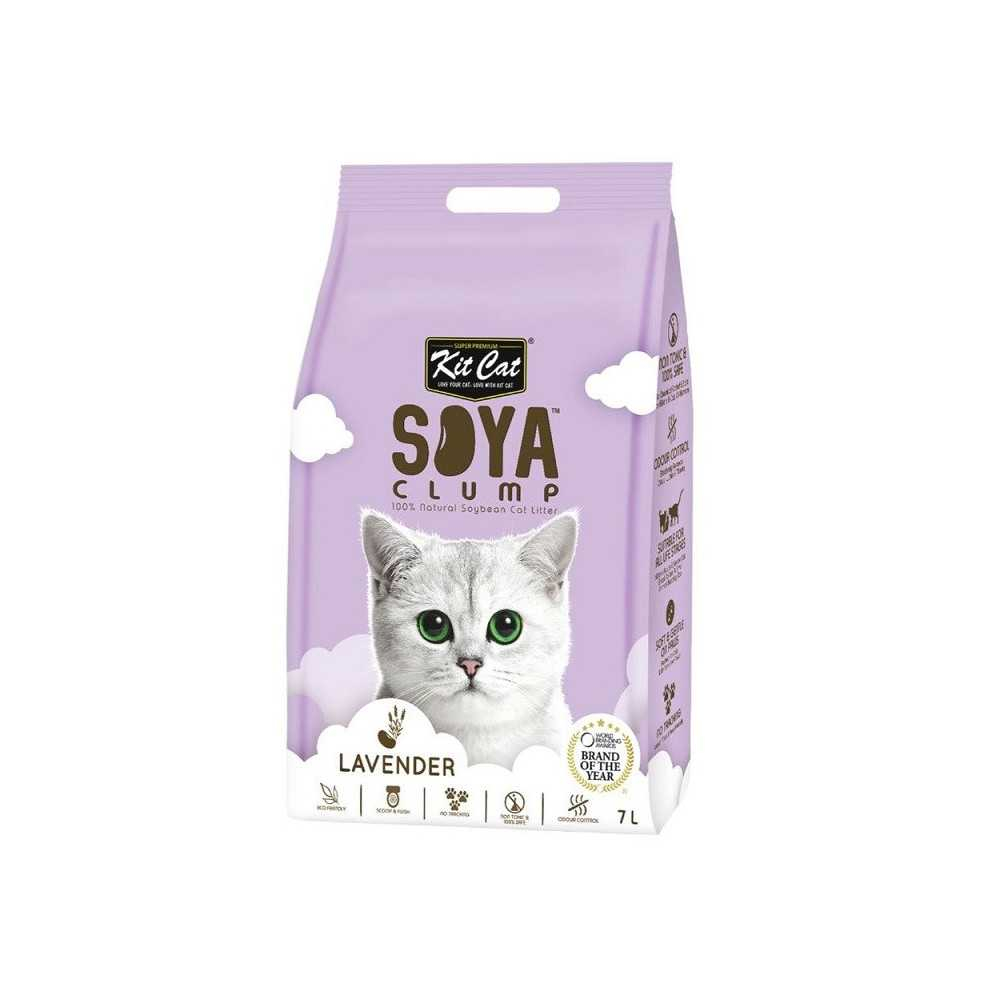 Kit Cat Arena BIO Soya Clump Lavanda Gatos Arena y arenero para gatos Patitas&co Kit Cat Arena BIO Soya Clump Lavanda Gatos Arena y arenero para gatos Patitas&co