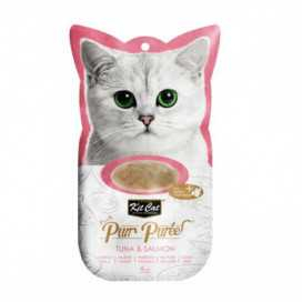 Kit Cat PurrPuree Atun y Salmon Natural (4x15g) Snacks Patitas&co
