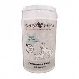 Suplemento Defensas a Tope PuroMenu BIO Espirulina (100g) Suplementos Naturales para Perros Patitas&co