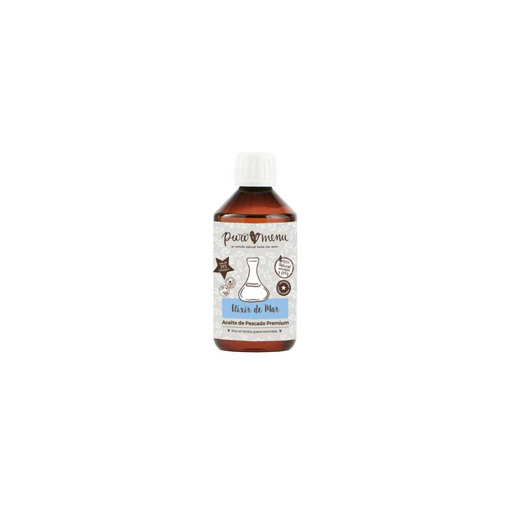 Suplemento Aceite de Pescado Omega 3 PuroMenu (250ml) Suplementación Natural Patitas&co Suplemento Aceite de Pescado Omega 3 PuroMenu (250ml) Suplementación Natural Patitas&co