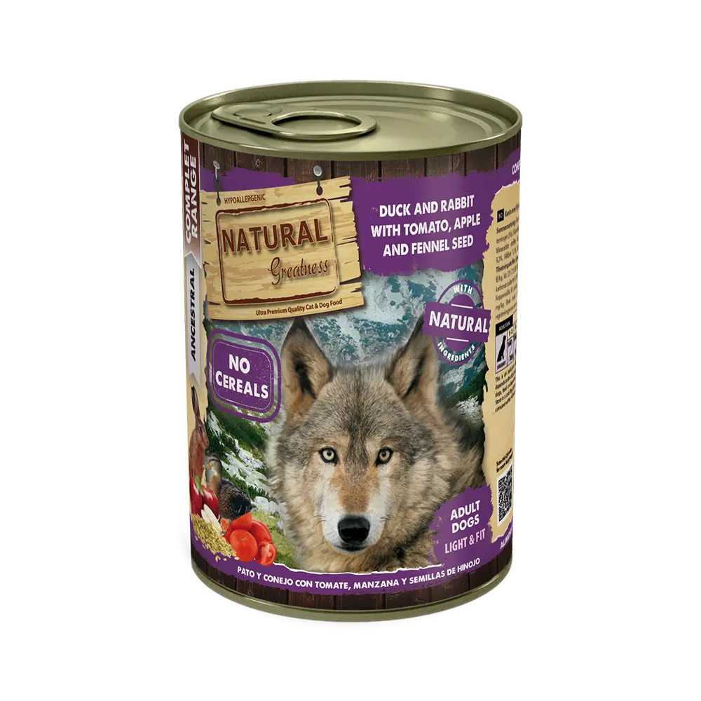Natural Greatness Pato y Conejo Comida Humeda Perros Comida húmeda Perros Patitas&co Natural Greatness Pato y Conejo Comida Humeda Perros Comida húmeda Perros Patitas&co