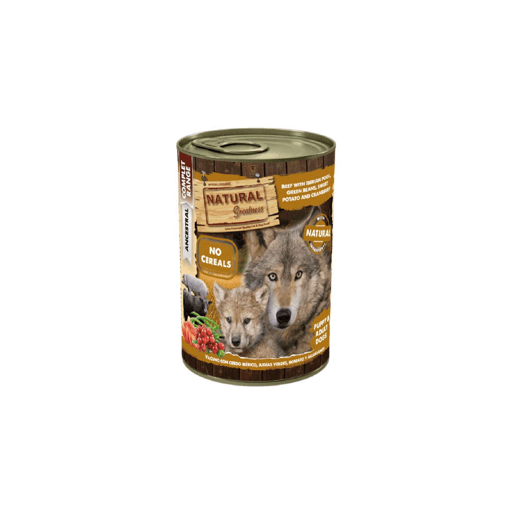 Natural Greatness Vacuno y Cerdo Comida Humeda Perros Comida húmeda Perros Patitas&co Natural Greatness Vacuno y Cerdo Comida Humeda Perros Comida húmeda Perros Patitas&co