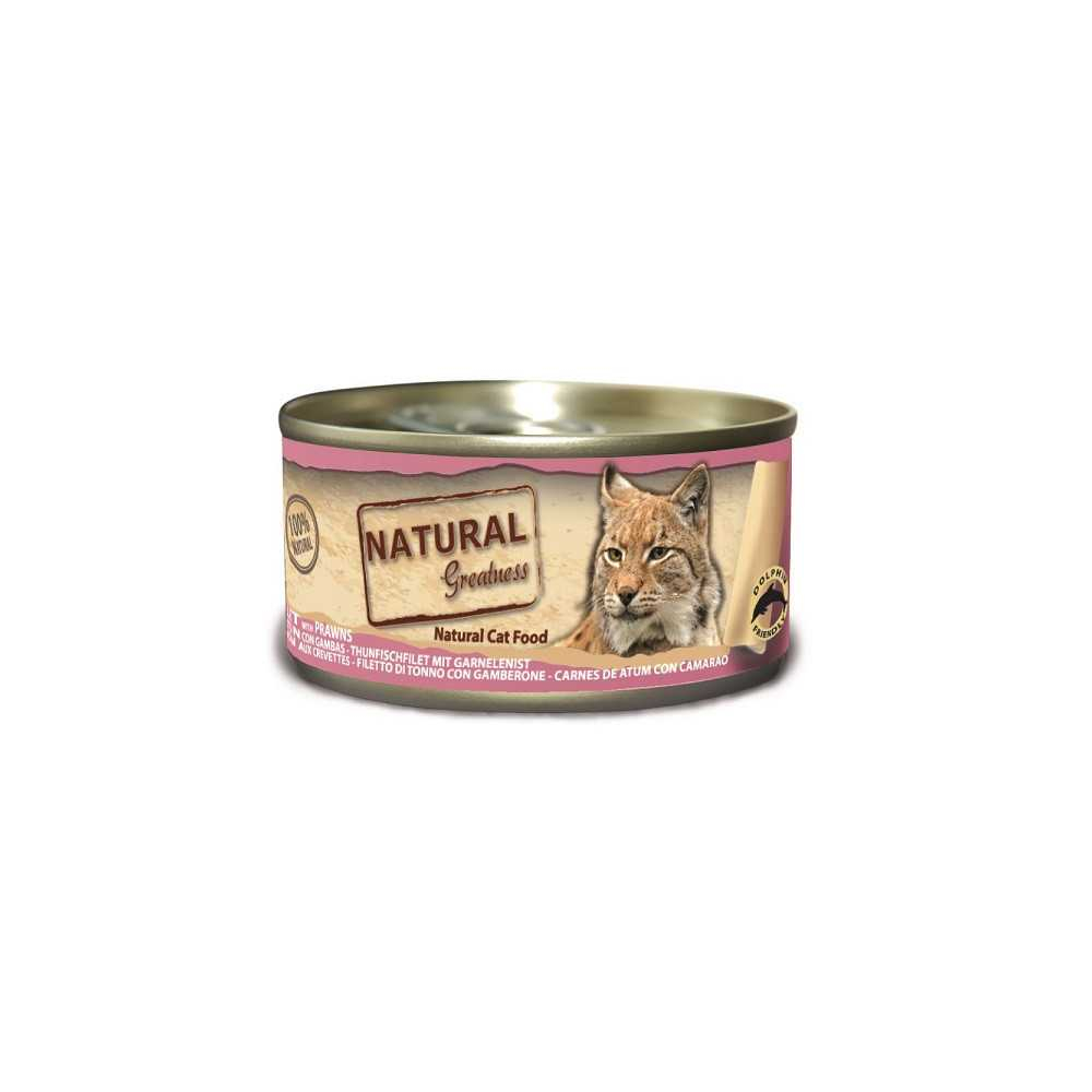 Natural Greatness Atun con Gambas Comida humeda 70g Gatos Comida húmeda para gatos Patitas&co Natural Greatness Atun con Gambas Comida humeda 70g Gatos Comida húmeda para gatos Patitas&co
