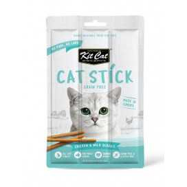 Kit Cat Sticks Pollo Frutos del Bosque Snacks (3x5g) Snacks para Gatos Patitas&co
