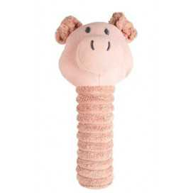 Peluche Suave Cerdito rosa Perros (21cm) Juguetes para perros Patitas&co